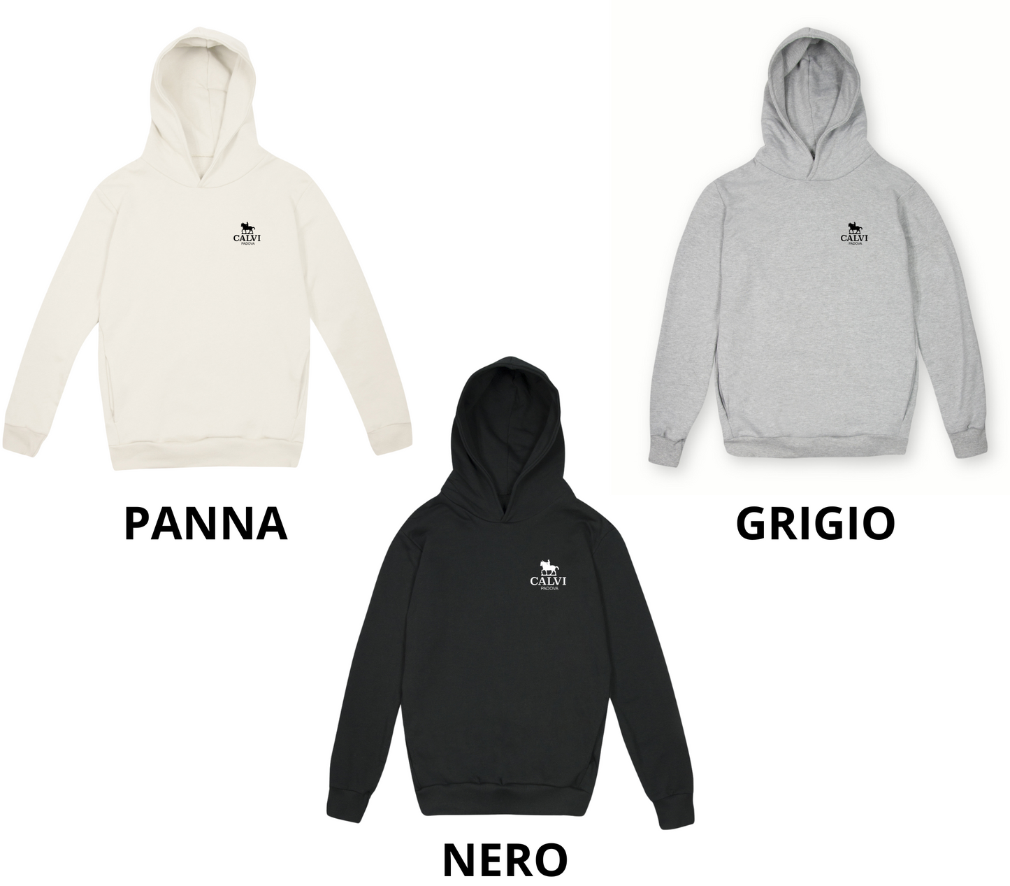 FELPA CON CAPPUCCIO PREMIUM - CALVI