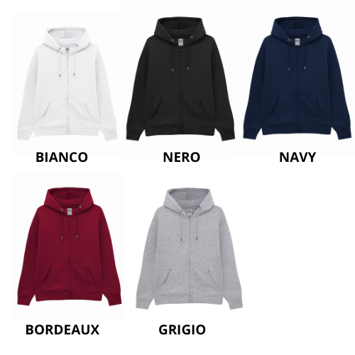FELPA FULL ZIP DELEDDA grafica