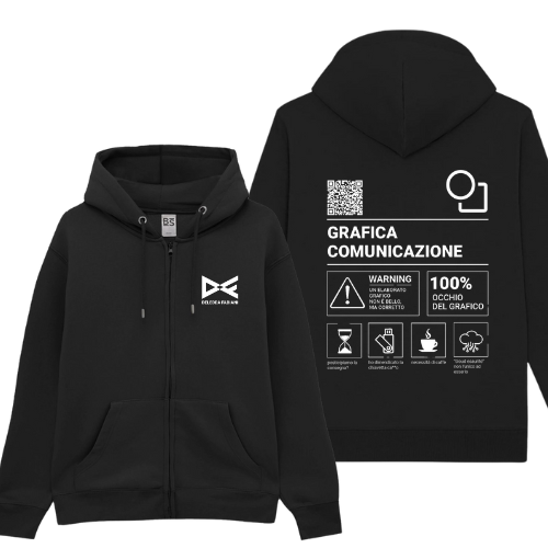 FELPA FULL ZIP DELEDDA grafica