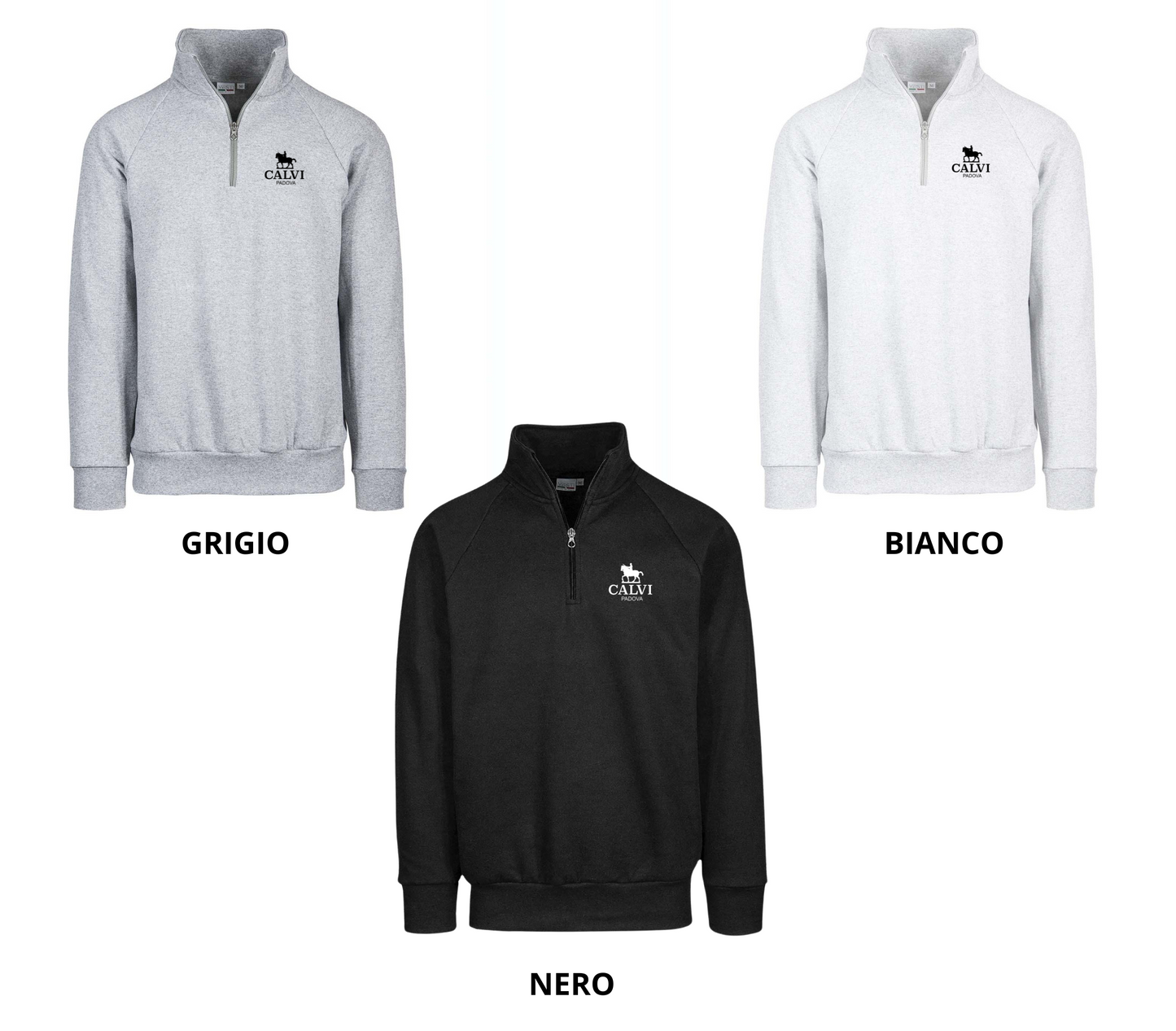 FELPA MEZZA ZIP PREMIUM - CALVI