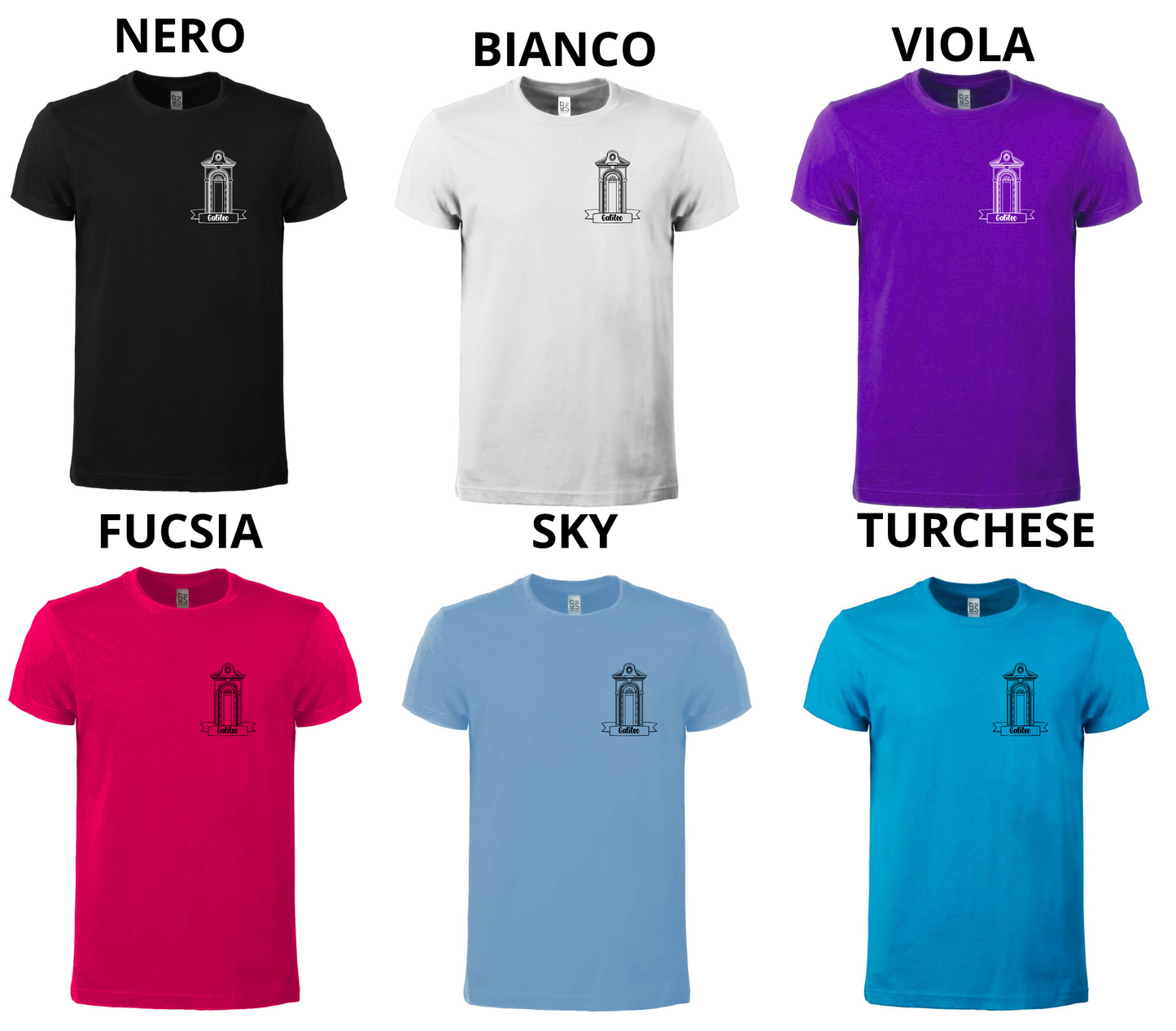 T-SHIRT DOPPIO LOGO GALILEO FIRENZE