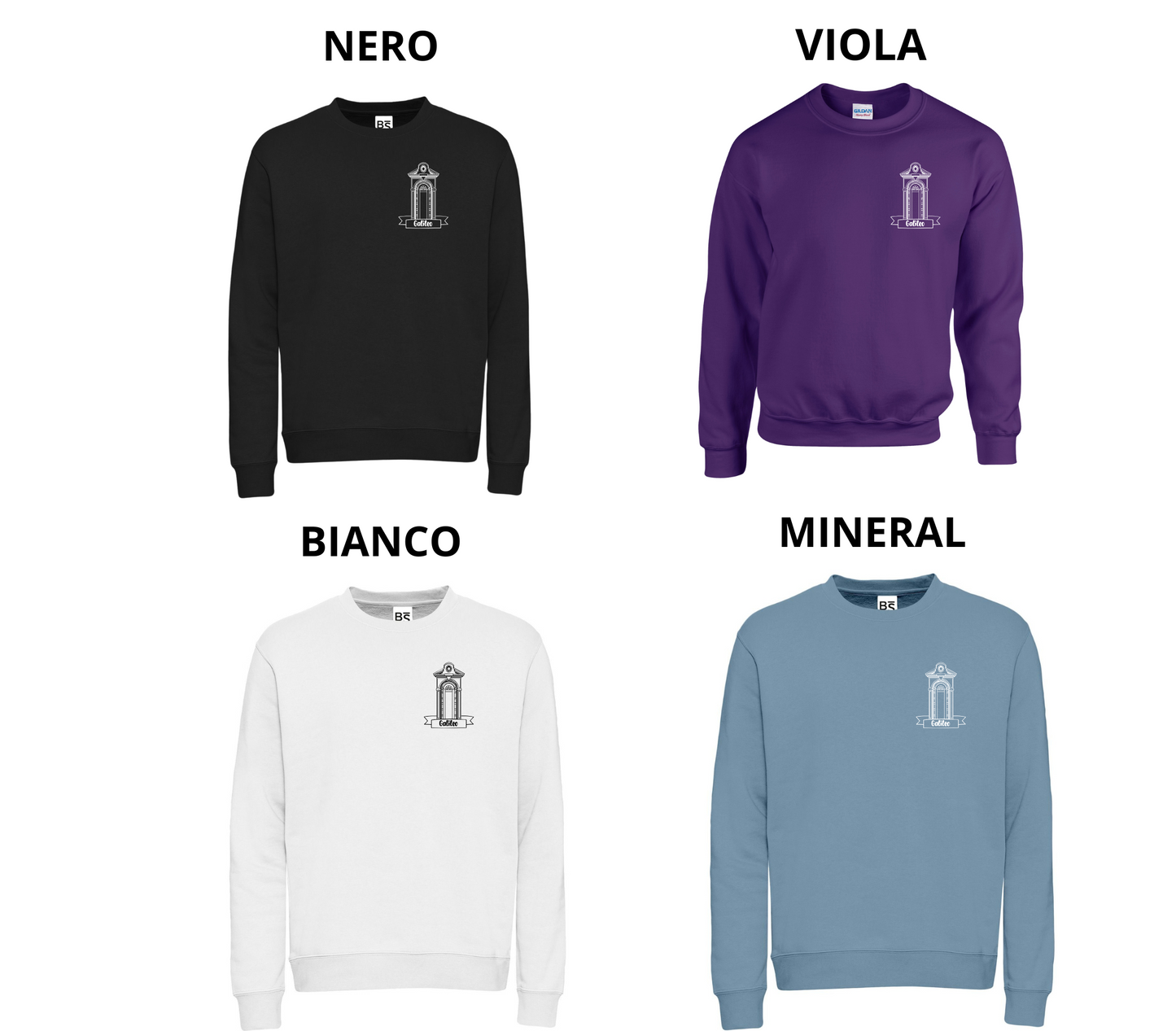 FELPA GIROCOLLO LOGO AVANTI GALILEO FIRENZE