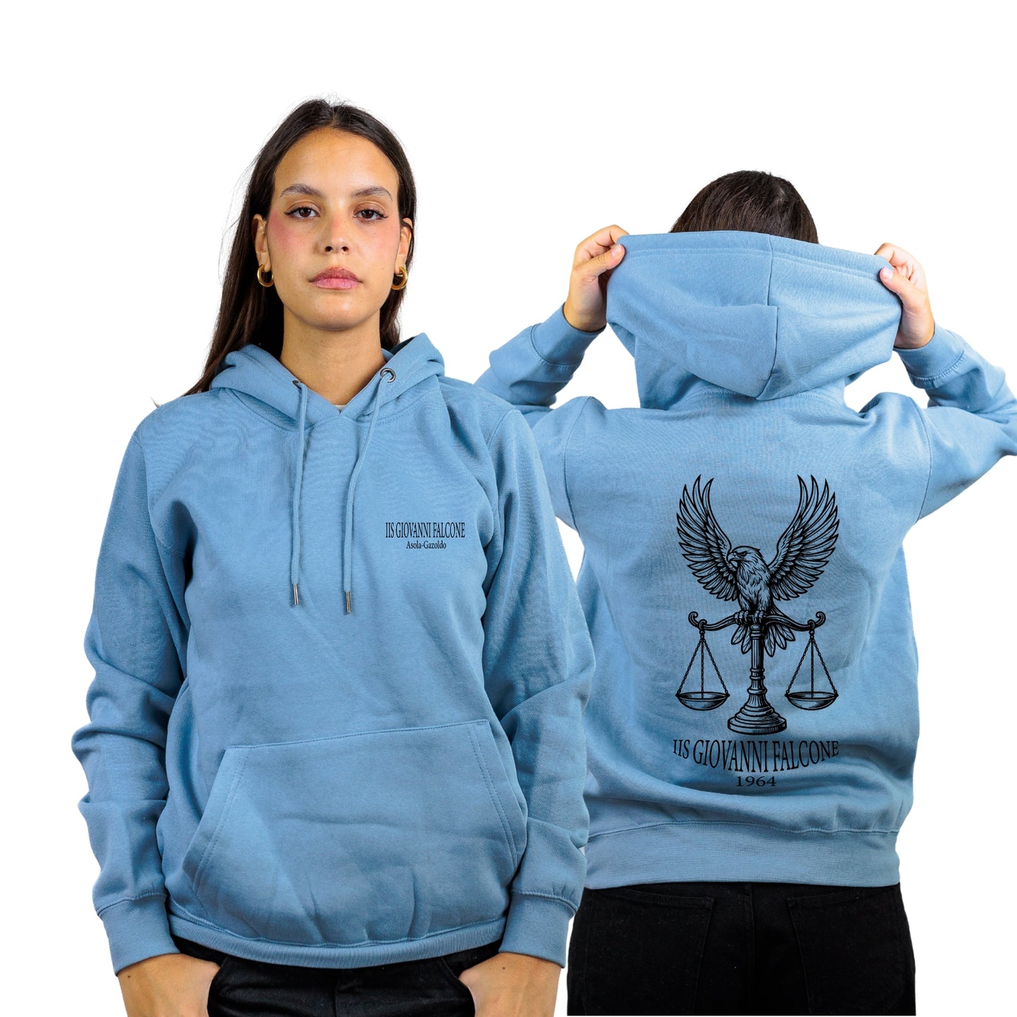 FELPA CAPPUCCIO FALCONE