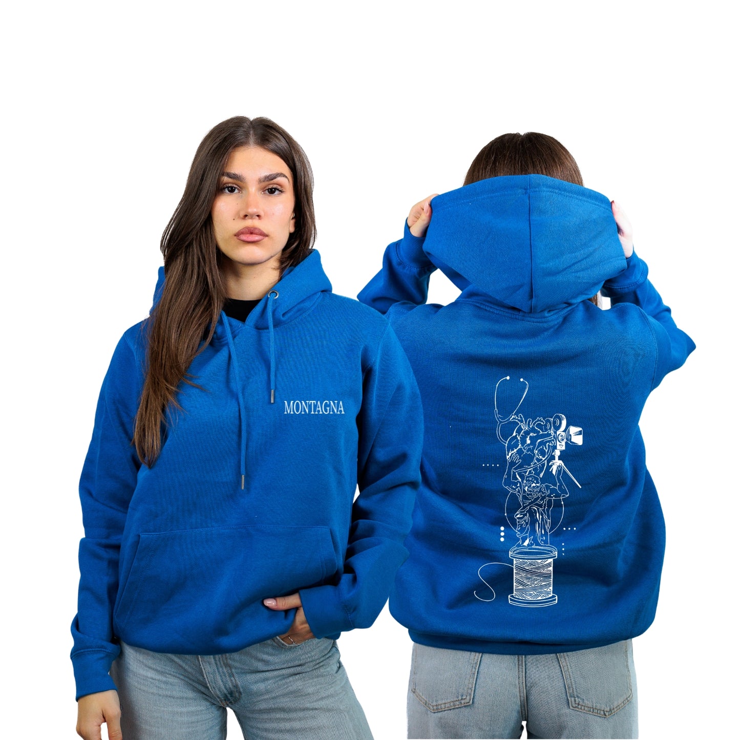 FELPA CON CAPPUCCIO MONTAGNA