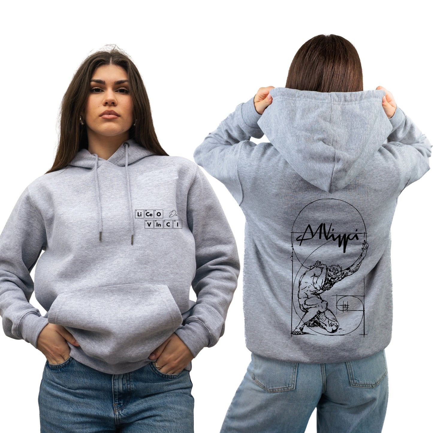 FELPA CON CAPPUCCIO DA VINCI