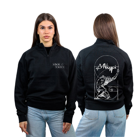 FELPA MEZZA ZIP DA VINCI