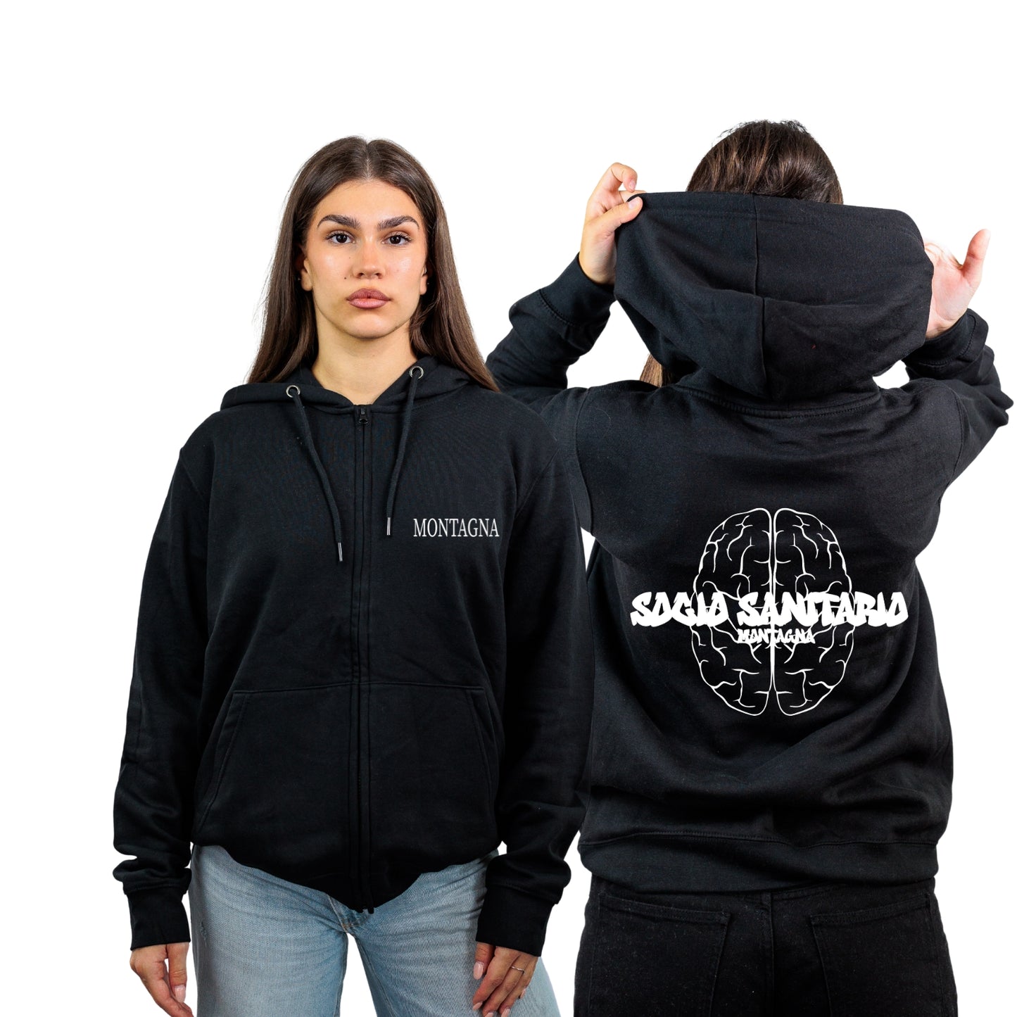 FELPA FULL ZIP SOCIO SANITARIO MONTAGNA