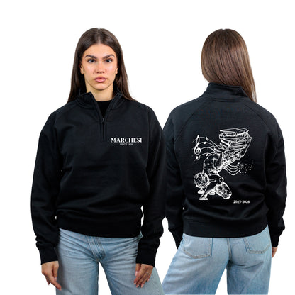 FELPA MEZZA ZIP MARCHESI