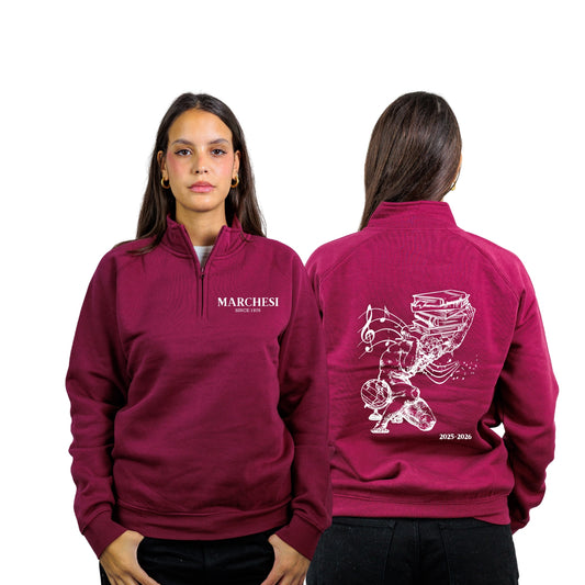 FELPA MEZZA ZIP MARCHESI