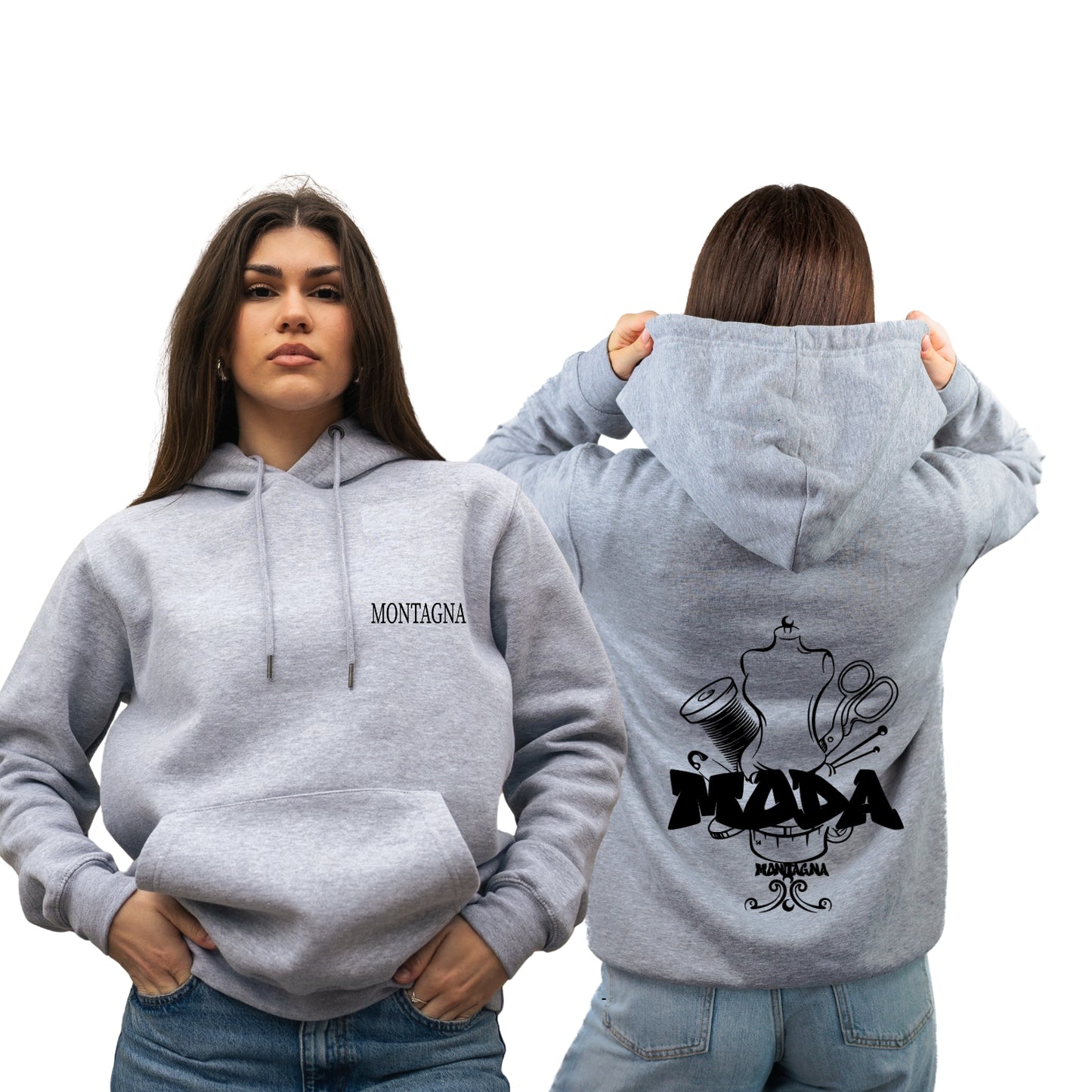 FELPA CON CAPPUCCIO MODA MONTAGNA