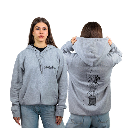 FELPA FULL ZIP MONTAGNA