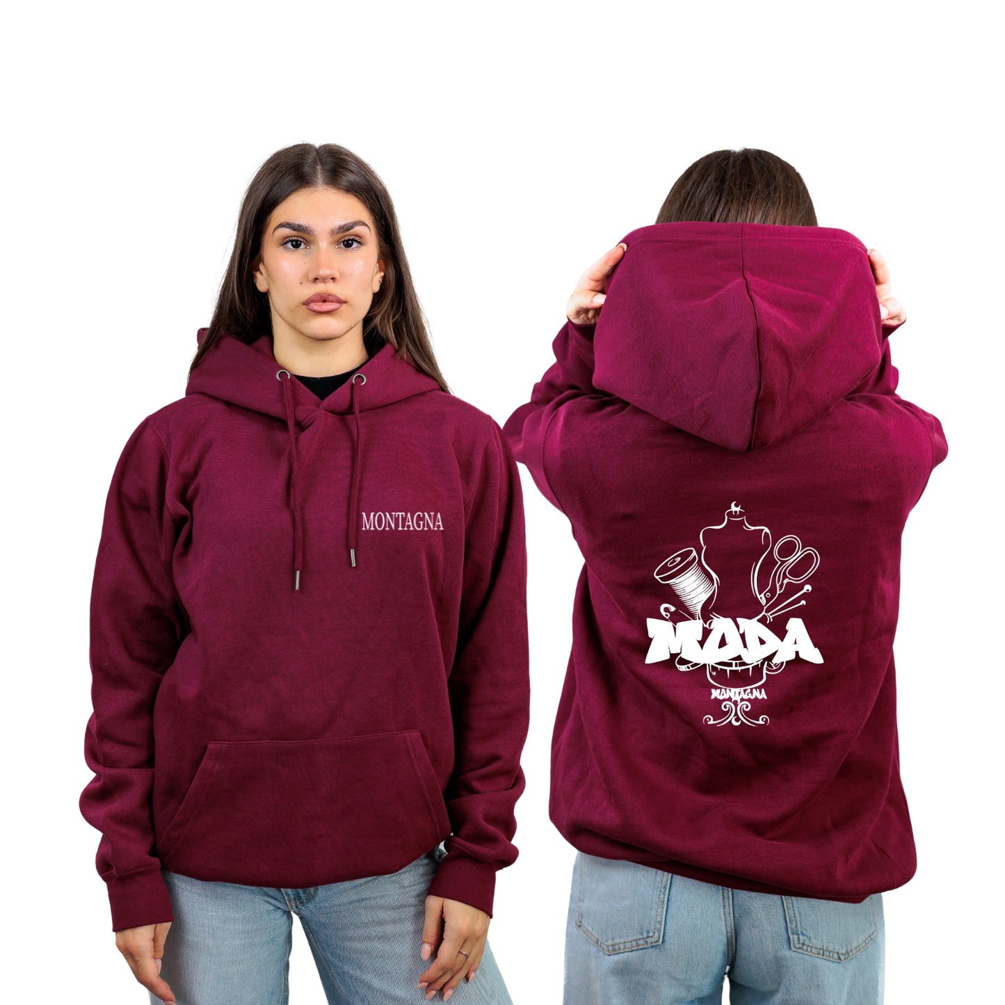 FELPA CON CAPPUCCIO MODA MONTAGNA