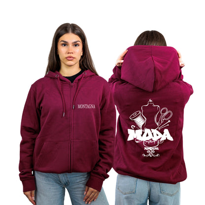 FELPA FULL ZIP MODA MONTAGNA