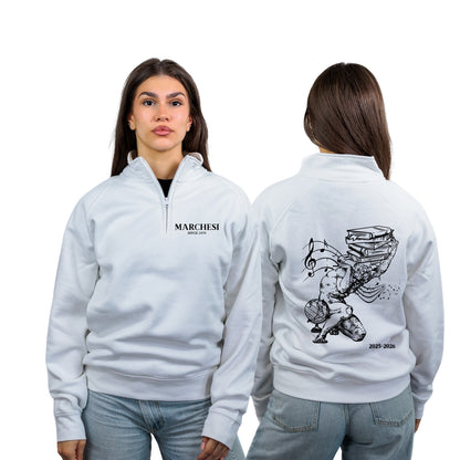 FELPA MEZZA ZIP MARCHESI