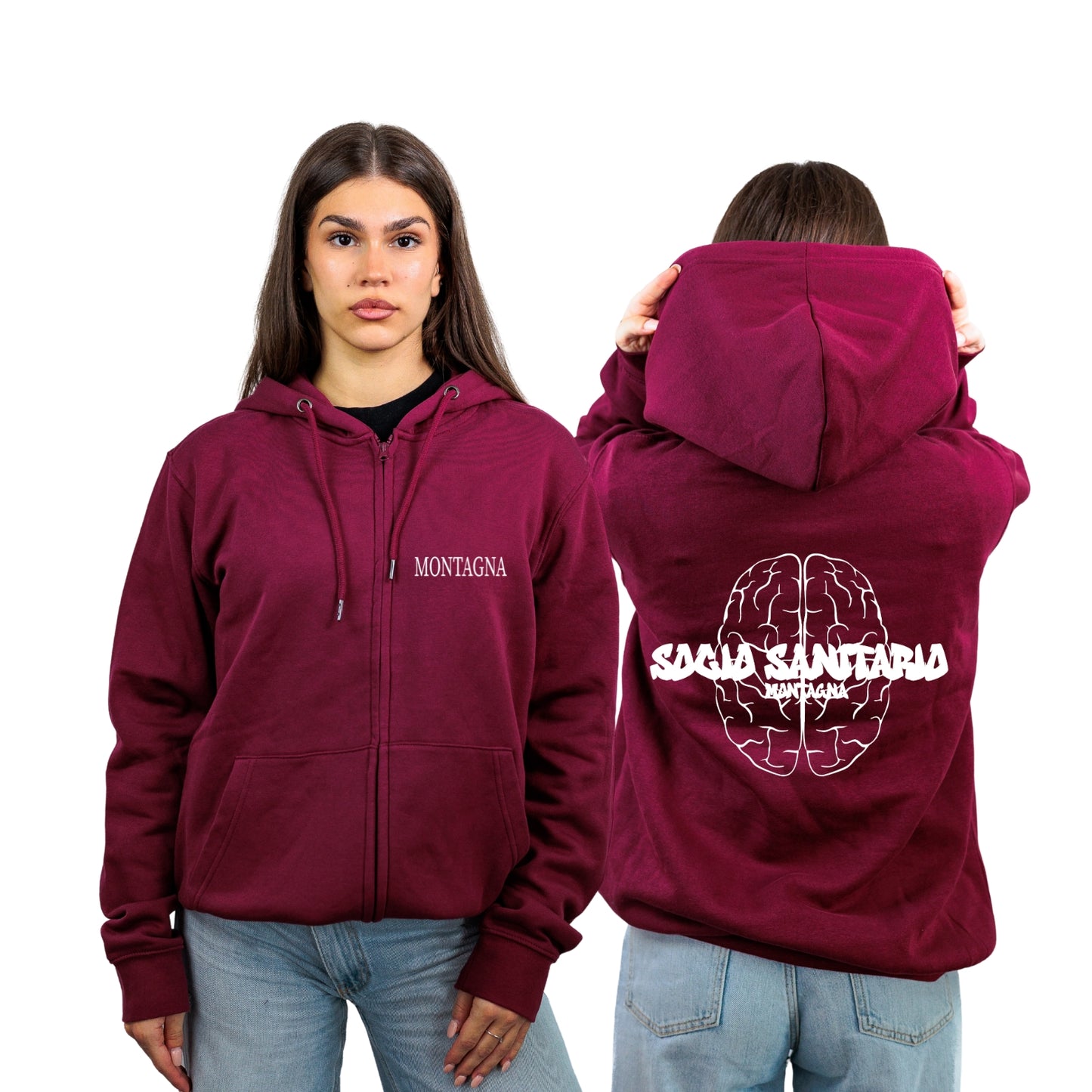 FELPA FULL ZIP SOCIO SANITARIO MONTAGNA