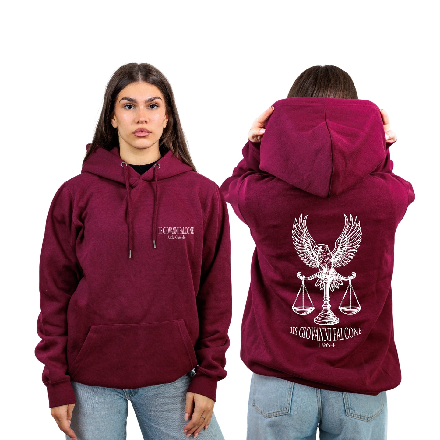 FELPA CAPPUCCIO FALCONE