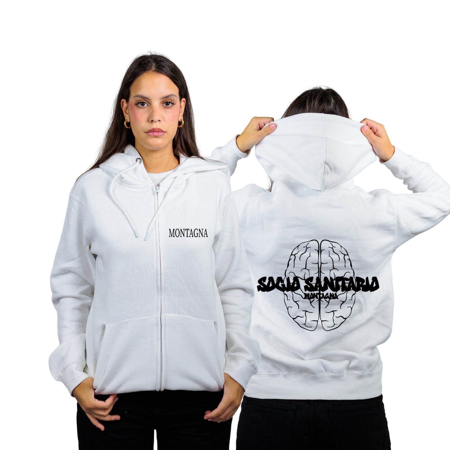 FELPA FULL ZIP SOCIO SANITARIO MONTAGNA