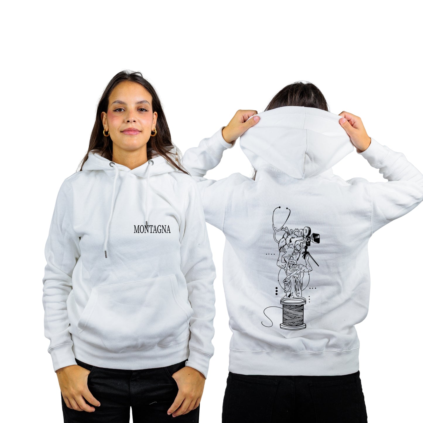 FELPA CON CAPPUCCIO MONTAGNA