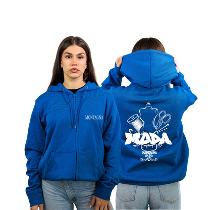 FELPA FULL ZIP MODA MONTAGNA
