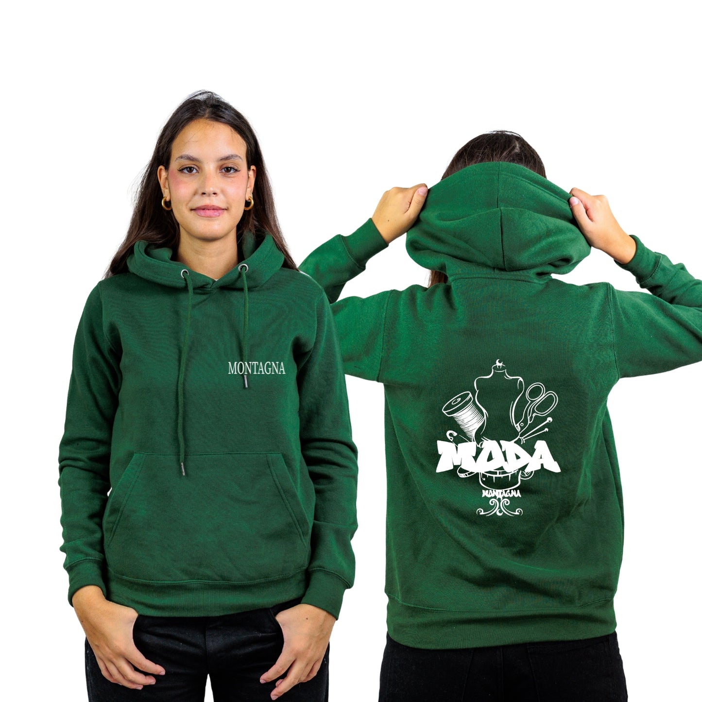 FELPA CON CAPPUCCIO MODA MONTAGNA